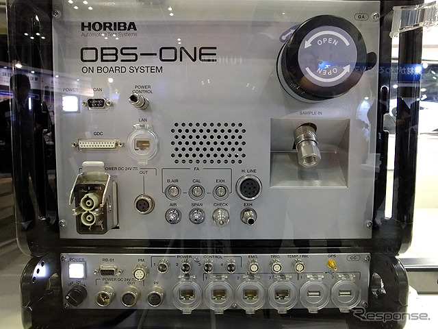 堀場製作所の車載型排ガス計測システム「OBS-ONE」