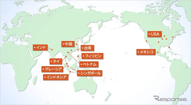 マルカキカイの海外拠点