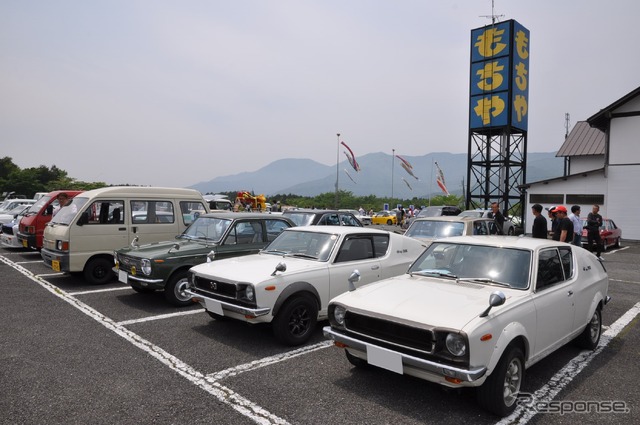 「よ!懐かしい車」クラシックカー130台が朝霧高原に集合
