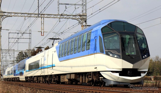 2014年の鉄道友の会ブルーリボン賞に選ばれた近鉄50000系。伊勢志摩地域への観光輸送用として開発され、2013年3月から観光特急『しまかぜ』で運用されている。