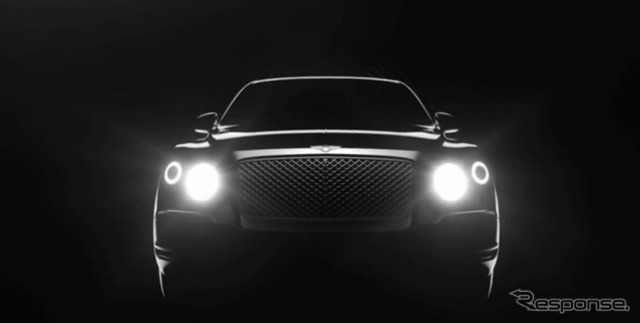 ベントレーが2016年に市販予定の新型SUVの予告イメージ