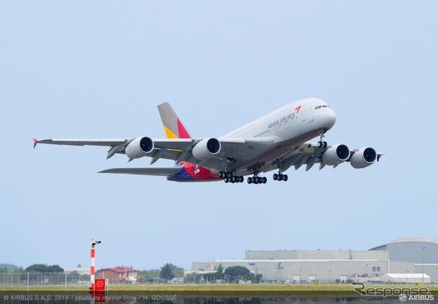 エアバス、アシアナ航空に初となるA380を納入