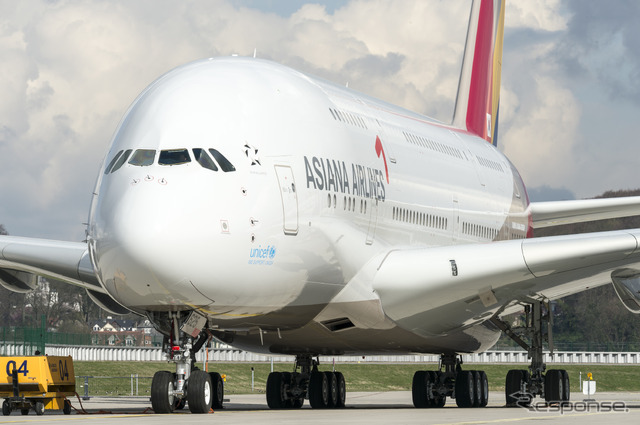 エアバス、アシアナ航空に初となるA380を納入