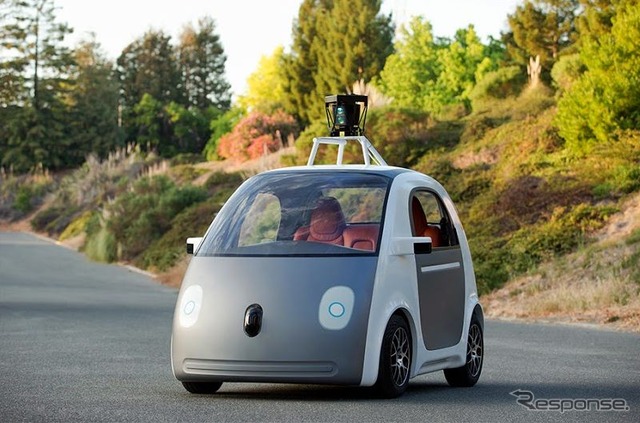 グーグルが自社開発した自動運転車のプロトタイプ車