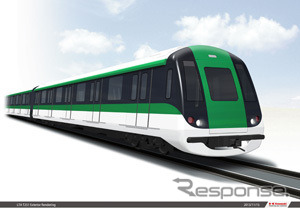 川崎重工はシンガポール地下鉄（MRT）新線用の電車364両を受注したと発表。画像は車両外観のイメージ