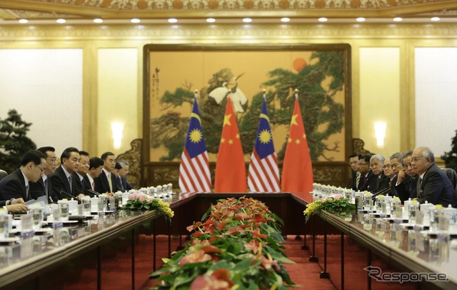 ナジブ首相が6日間の訪中、馬・中国交40周年で（写真は29日）