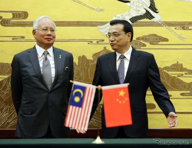 ナジブ首相が6日間の訪中、馬・中国交40周年で（写真は29日）