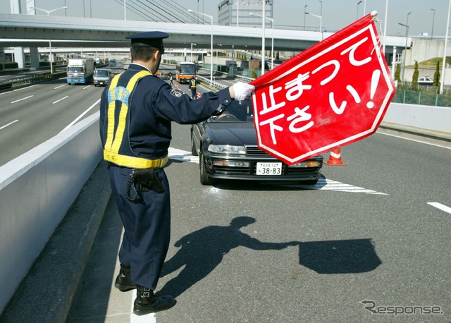 交通取締(イメージ)