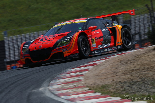 GT300予選2位の#55 CR-Z。<撮影:益田和久>