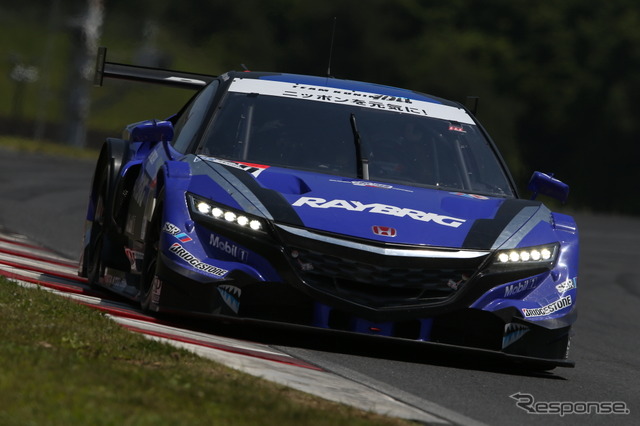 GT500のNSX勢で最上位の6位となった#100 RAYBRIG NSX CONCEPT-GT。<撮影:益田和久>