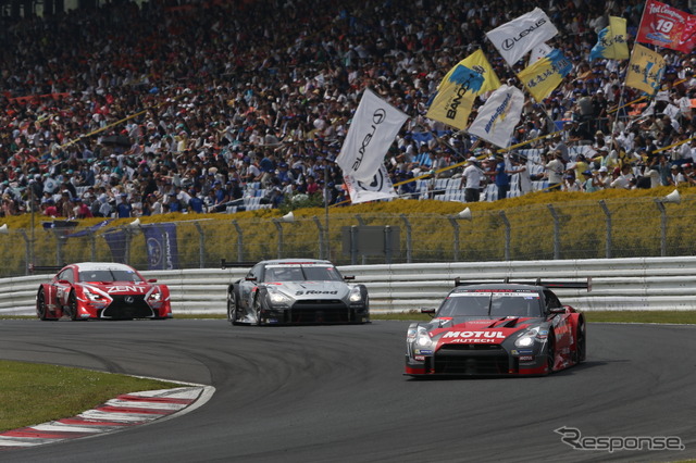 #23 MOTUL AUTECH GT-Rは今季初優勝。<撮影:益田和久>