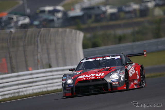 #23 GT-Rが優勝を飾った。<撮影:益田和久>