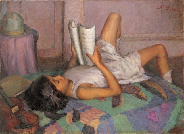 霜鳥之彦《少女(休憩)》1926(大正15)年京都市美術館蔵