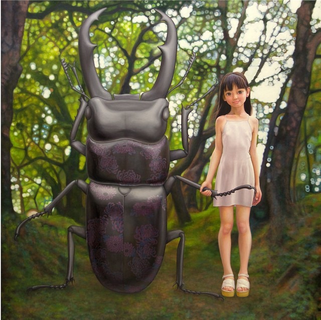 松山賢《いきものカード(クワガタ)》2007(平成19)年個人蔵
