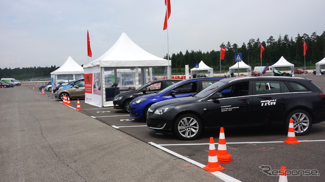 TRW ホッケンハイムリンク 先進運転支援システム試乗会