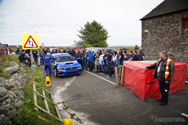 英マン島一周で最速ラップを記録した新型スバル WRX STI