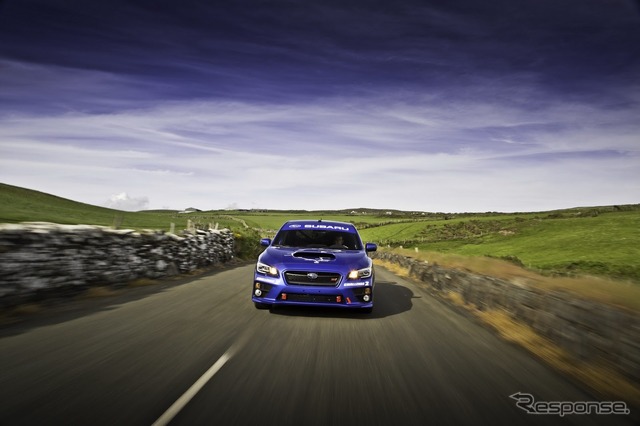 英マン島一周で最速ラップを記録した新型スバル WRX STI