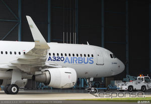 エアバス　A320neoの翼端　ウイング・チップ