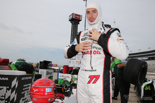 ホンダ勢最上位、4位のシモン・パジェノー。写真:INDYCAR