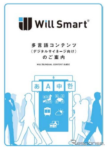 多言語コンテンツデジタルサイネージ