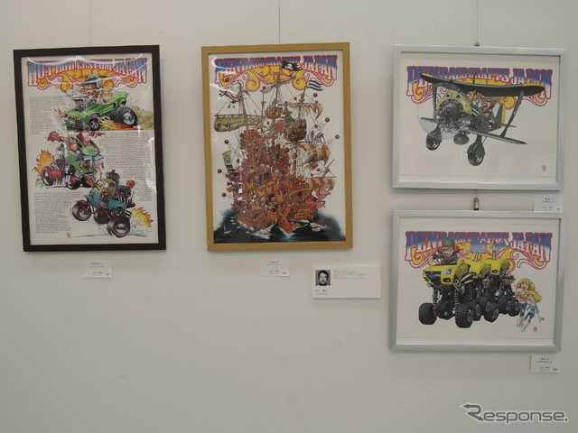 会場風景(オートモビル・アート連盟 作品展)