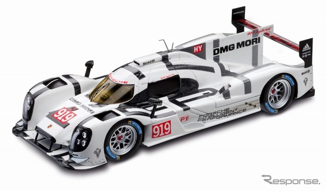 ポルシェ919ハイブリッド1/8モデル（写真は予選）