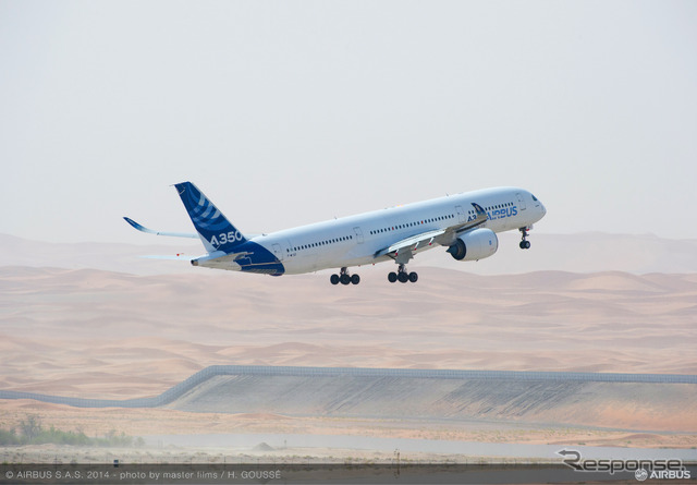 エアバス、UAEでA350XWBの高温飛行テストを実施