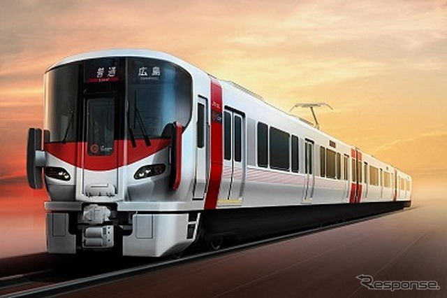 広島地区に導入される227系の外観イメージ。同地区への新型電車導入は約30年ぶりになる。