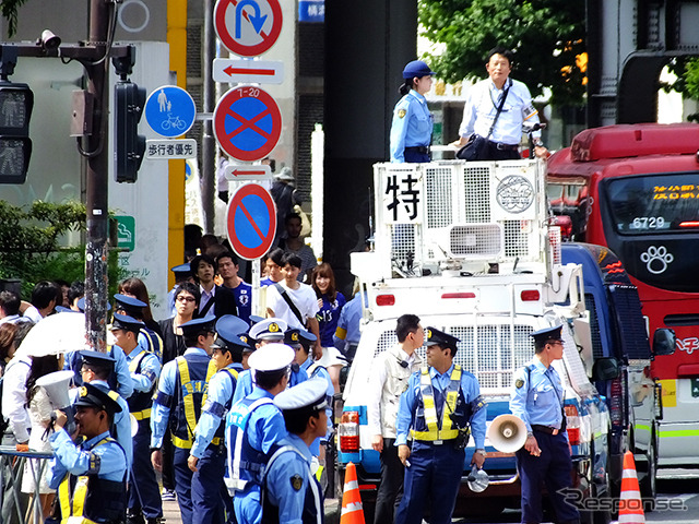 斜め横断が規制された渋谷スクランブル交差点
