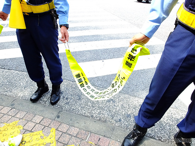 斜め横断が規制された渋谷スクランブル交差点