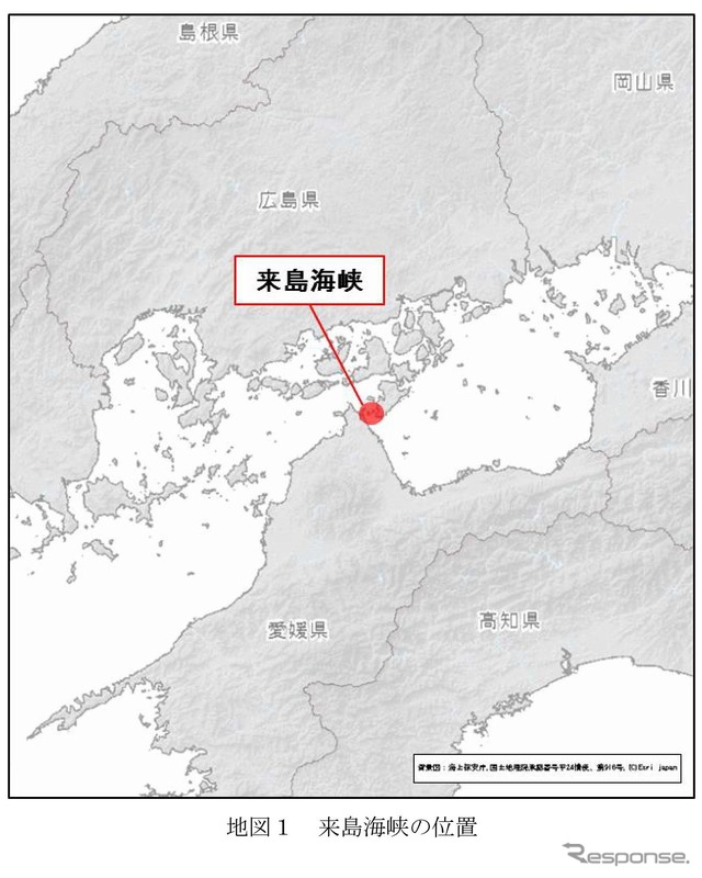 来島海峡の位置