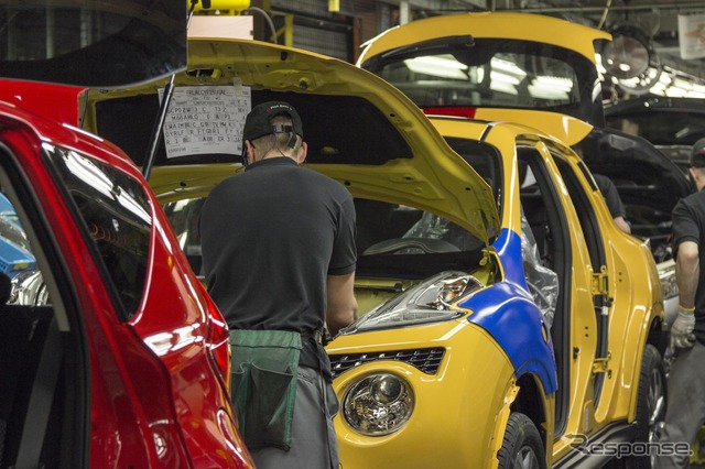 日産の英国サンダーランド工場で生産が開始された改良新型ジューク