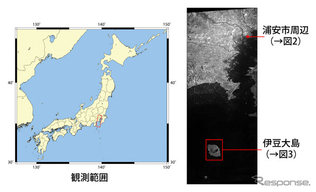 陸域観測技術衛星2号「だいち2号」(ALOS-2)の初画像取得(出典:JAXA)