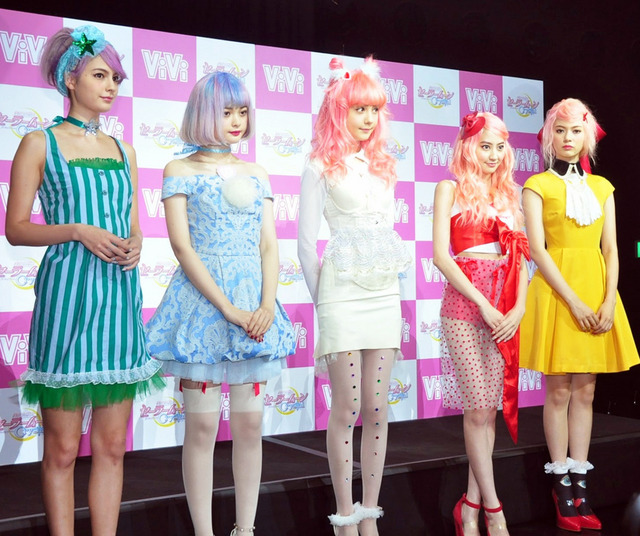 トリンドル玲奈&マギー&河北麻友子&八木アリサ&玉城ティナ(ViViモデルたち)/「美少女戦士 セーラームーン」×「ViVi」スペシャルイベント
