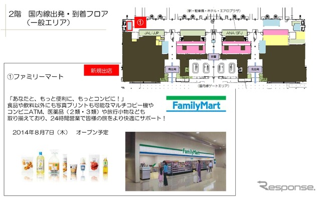 2階 国内線出発・到着フロア （一般エリア）