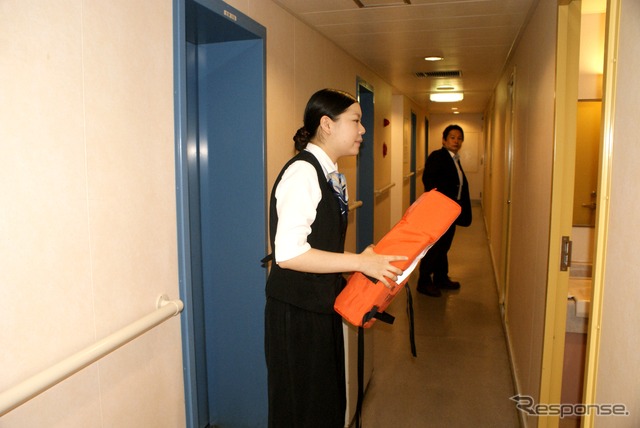 救命胴衣の着用