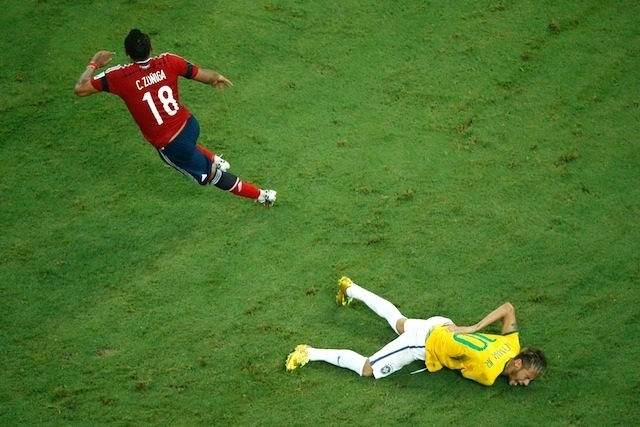 ブラジル対コロンビア戦(7月4日) (c) Getty Images