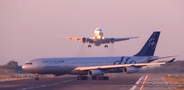 7月5日、スペイン・バルセロナのエル・プラット国際空港で起きたニアミス