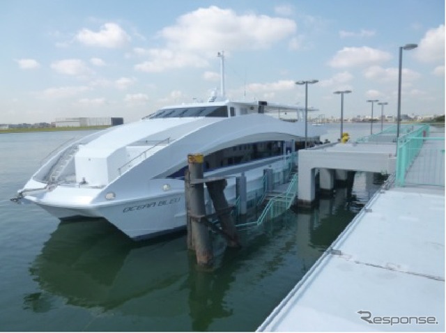 日本空港ビルディングの船舶子会社KMCが横浜みなとみらい～お台場海浜公園間の定期航路を運航