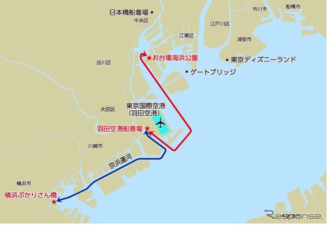 日本空港ビルディングの船舶子会社KMCが横浜みなとみらい～お台場海浜公園間の定期航路を運航