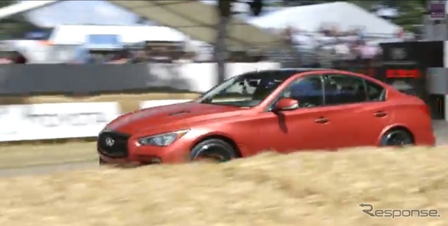 グッドウッドのヒルクライムに挑むインフィニティ Q50 オールージュ