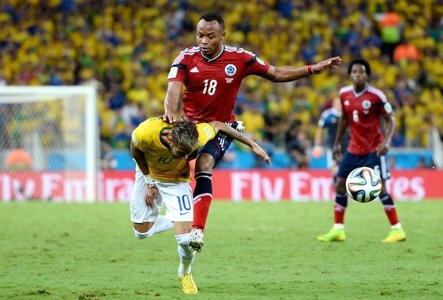 ブラジル対コロンビア戦(7月4日) (c) Getty Images