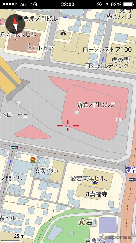 iOS向け地図ナビアプリ「MapFan＋」