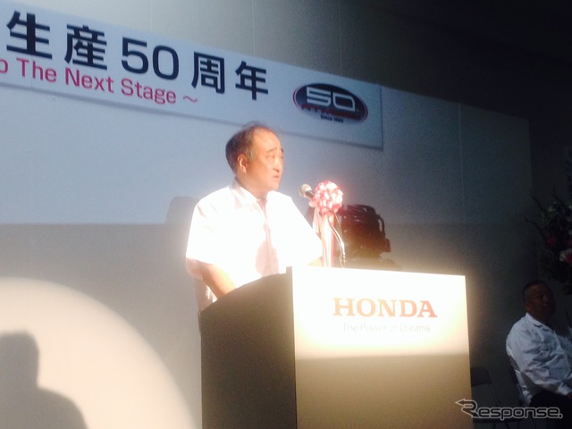 ホンダ 汎用パワープロダクツ事業本部長の志賀雄次取締役