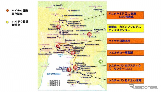 カビンブリロジステックセンターの立地