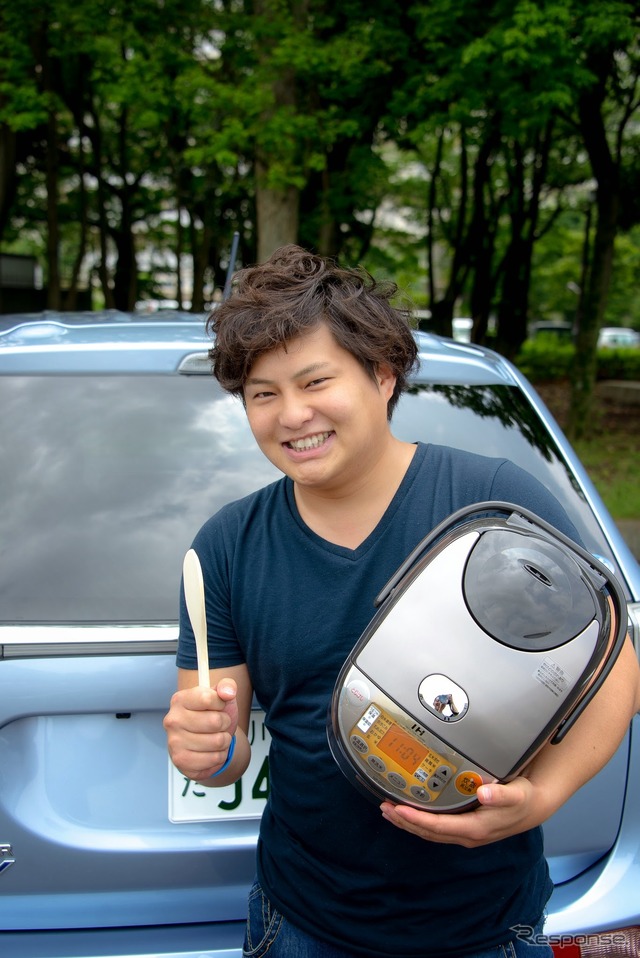 今回の旅を体験してくれたIT企業につとめる田中さん。意気込みは十分だ