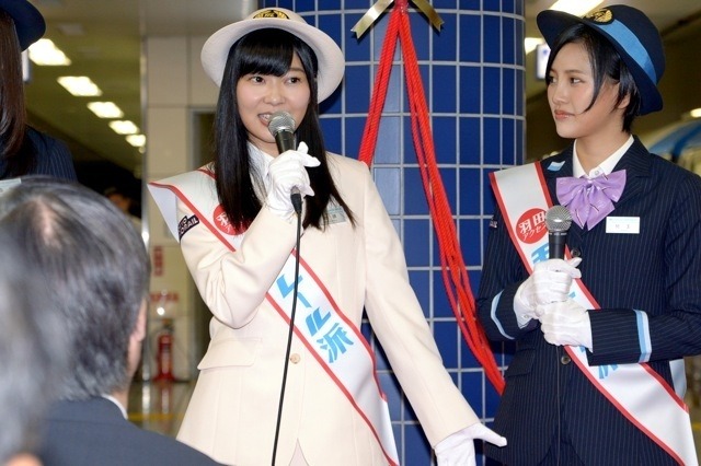 HKT48(7月18日、東京モノレール新型車出発式)