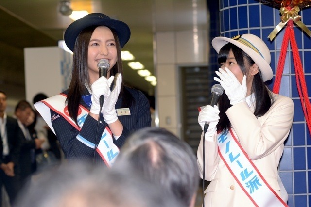 HKT48(7月18日、東京モノレール新型車出発式)
