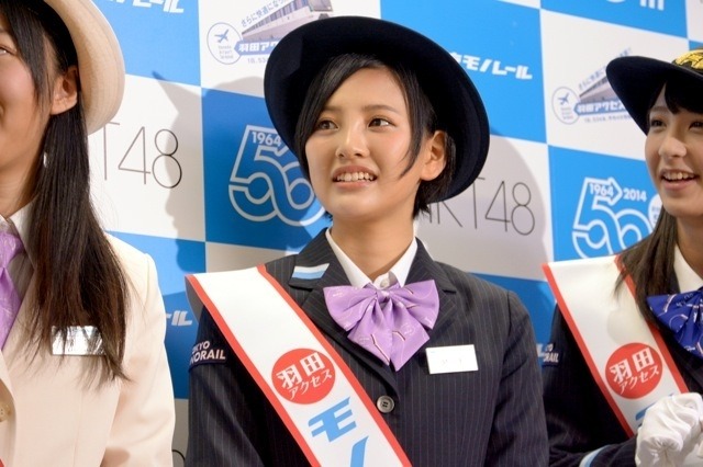 HKT48(7月18日、東京モノレール新型車出発式)