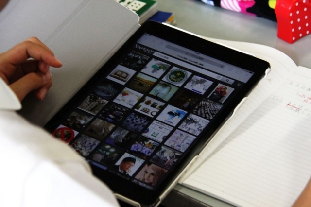 桜丘中学・高等学校のタブレットを使った公開授業